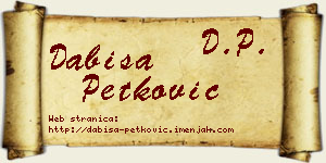 Dabiša Petković vizit kartica